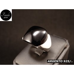 Anello largo con Onice