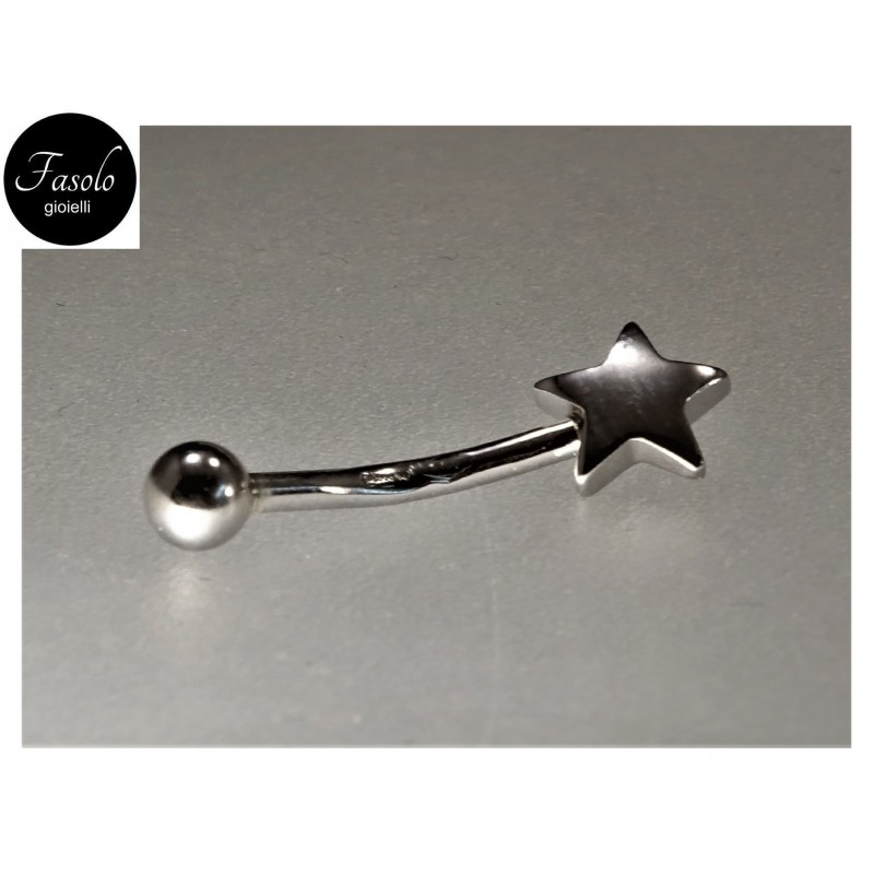 Piercing ombelico oro bianco hotsell